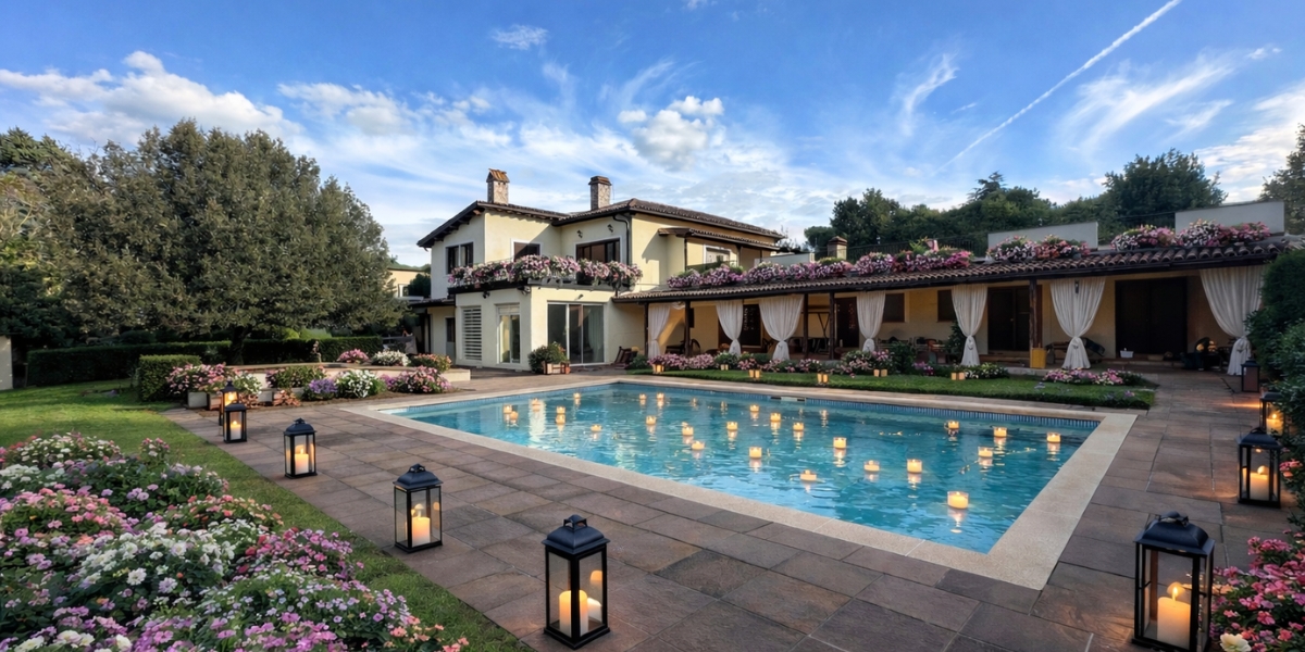 Villa di Grottarossa per feste di laurea a Roma Nord